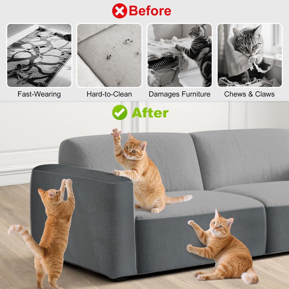 Protector Deisunpet cubre muebles dañados, renovación práctica.