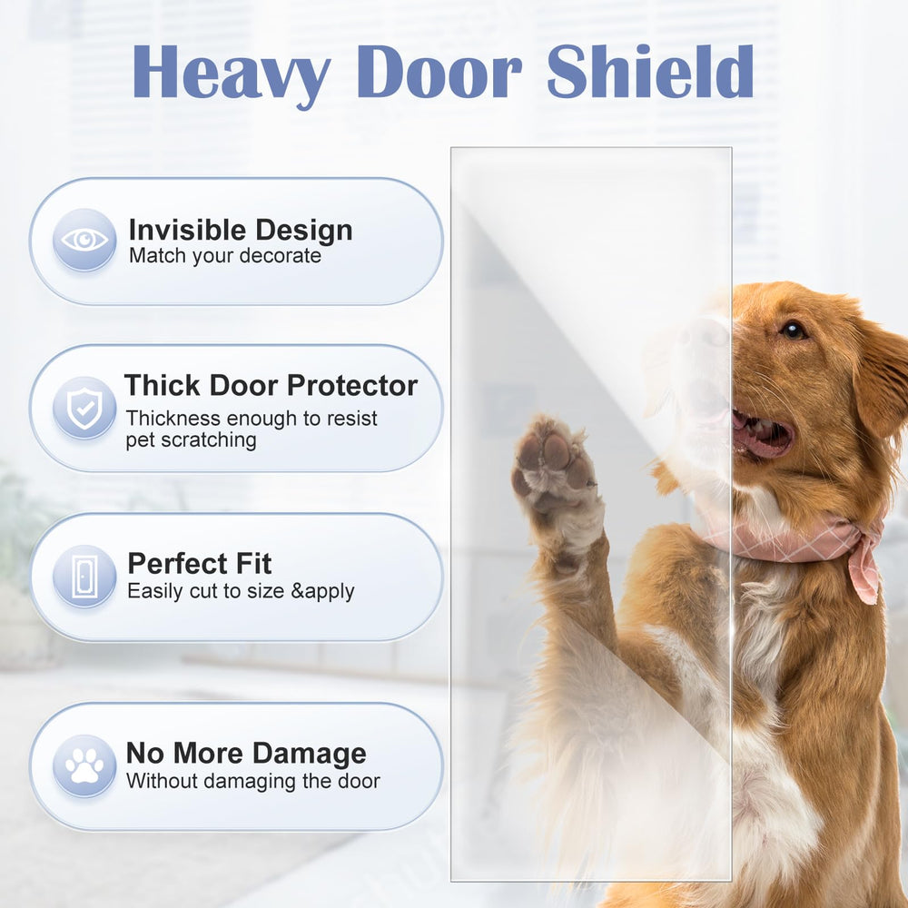 Delffyns protector puerta transparente casi invisible en la madera