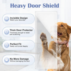 Delffyns protector puerta transparente casi invisible en la madera