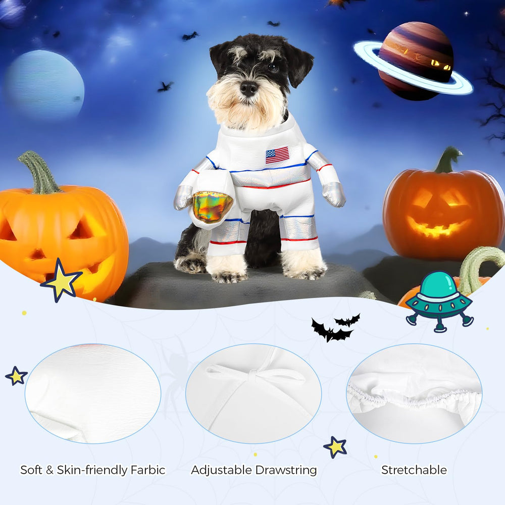 Disfraz espacial DELIFUR para perro, añade estilo durante Noche de Brujas y sesiones de fotos