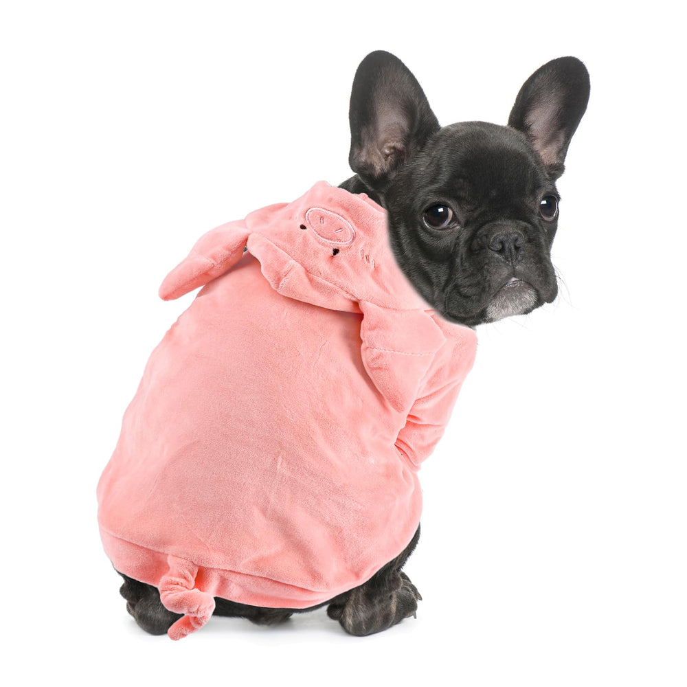 DELIFUR disfraz cerdito para perro con capucha, ideal para Halloween