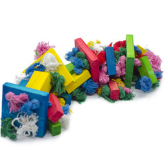 Deloky Cuerda resistente para aves, facilita juego y equilibrio.