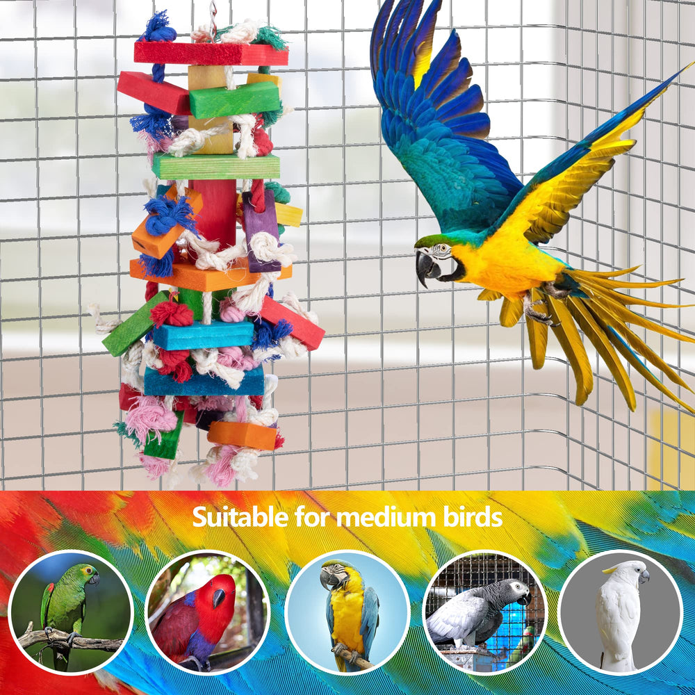 Deloky Juguete para aves masticable, diseño seguro para juego diario.
