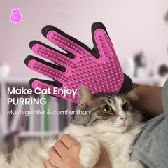 DELOMO guantes para mascotas, pelo suelto se adhiere para limpieza fácil