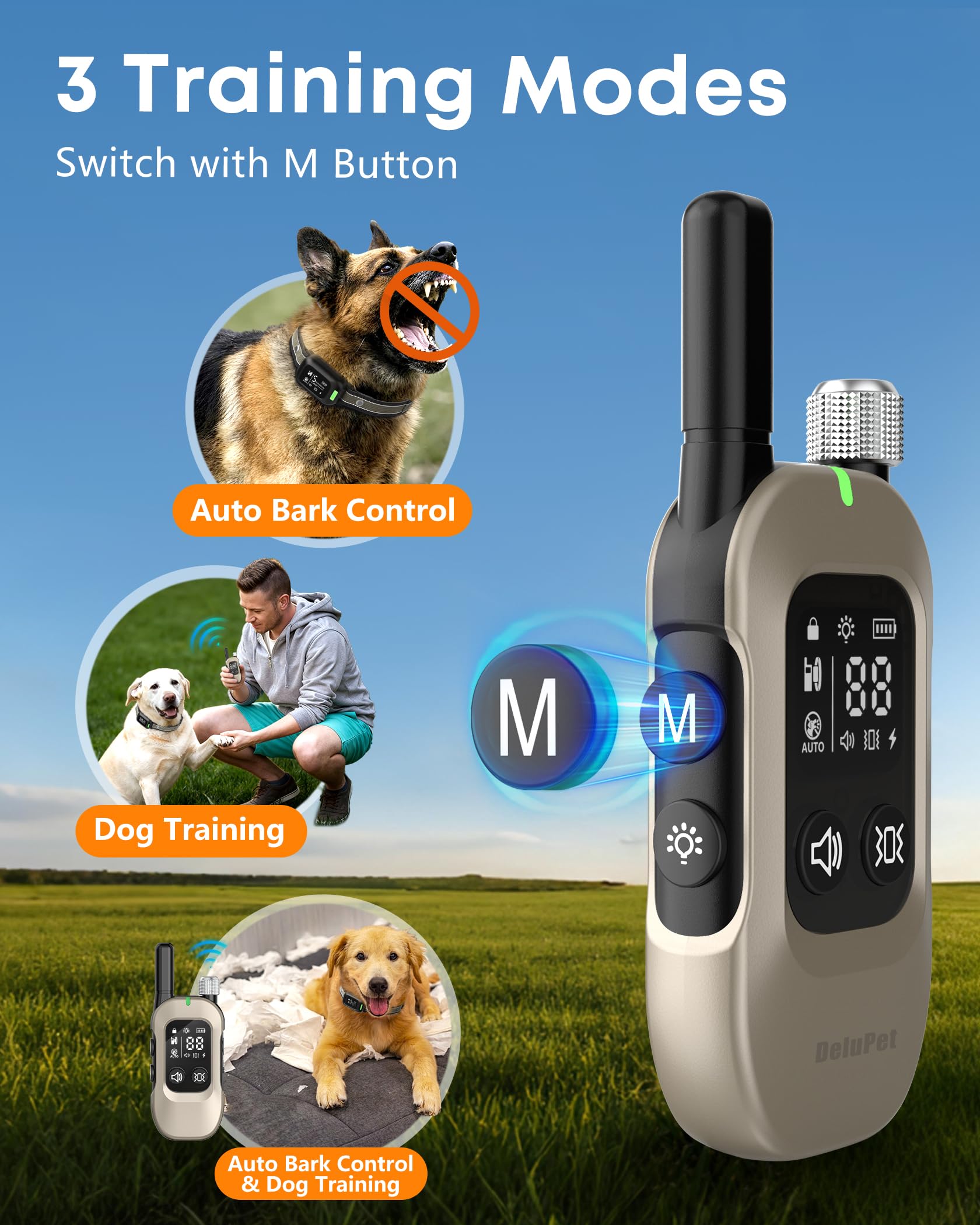 Delupet alcance-4500ft-control-remoto para entrenamiento en espacio amplio