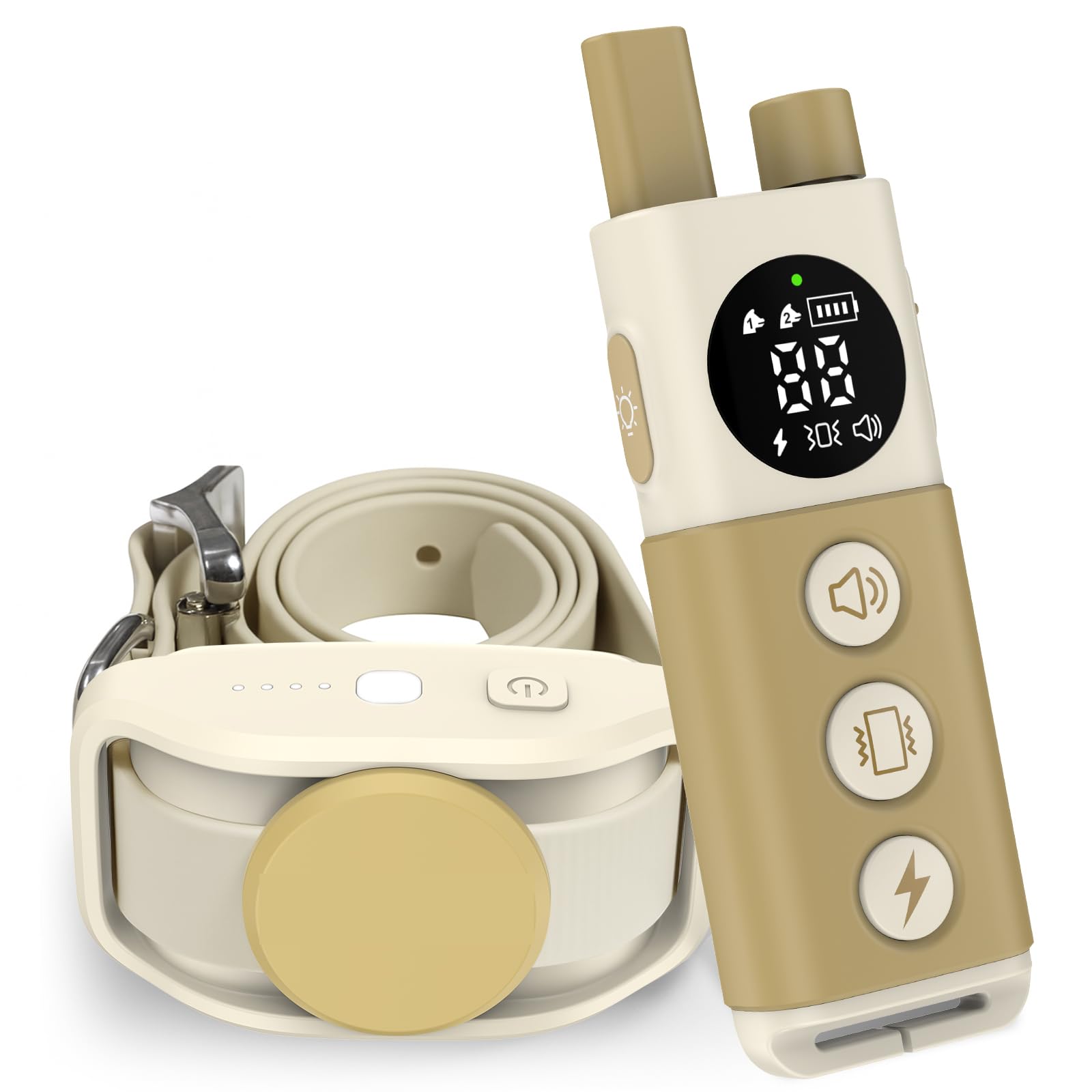 Delupet collar eléctrico para perro con control remoto de alcance 4200 ft facilita el entrenamiento exterior