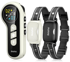 Delupet collar de entrenamiento doble para dos perros con control remoto práctico.