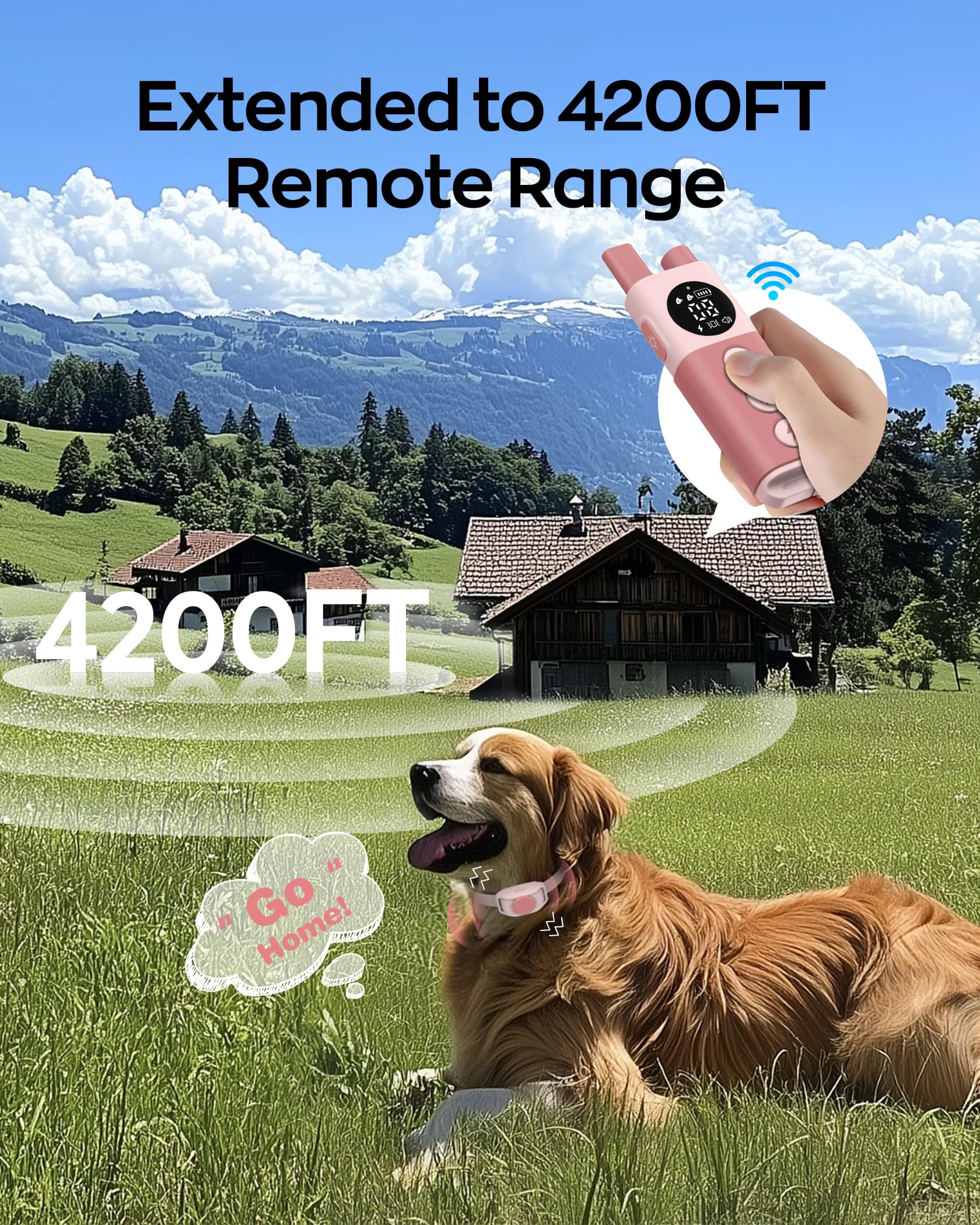 Collar Delupet impermeable IPX8 para cualquier clima