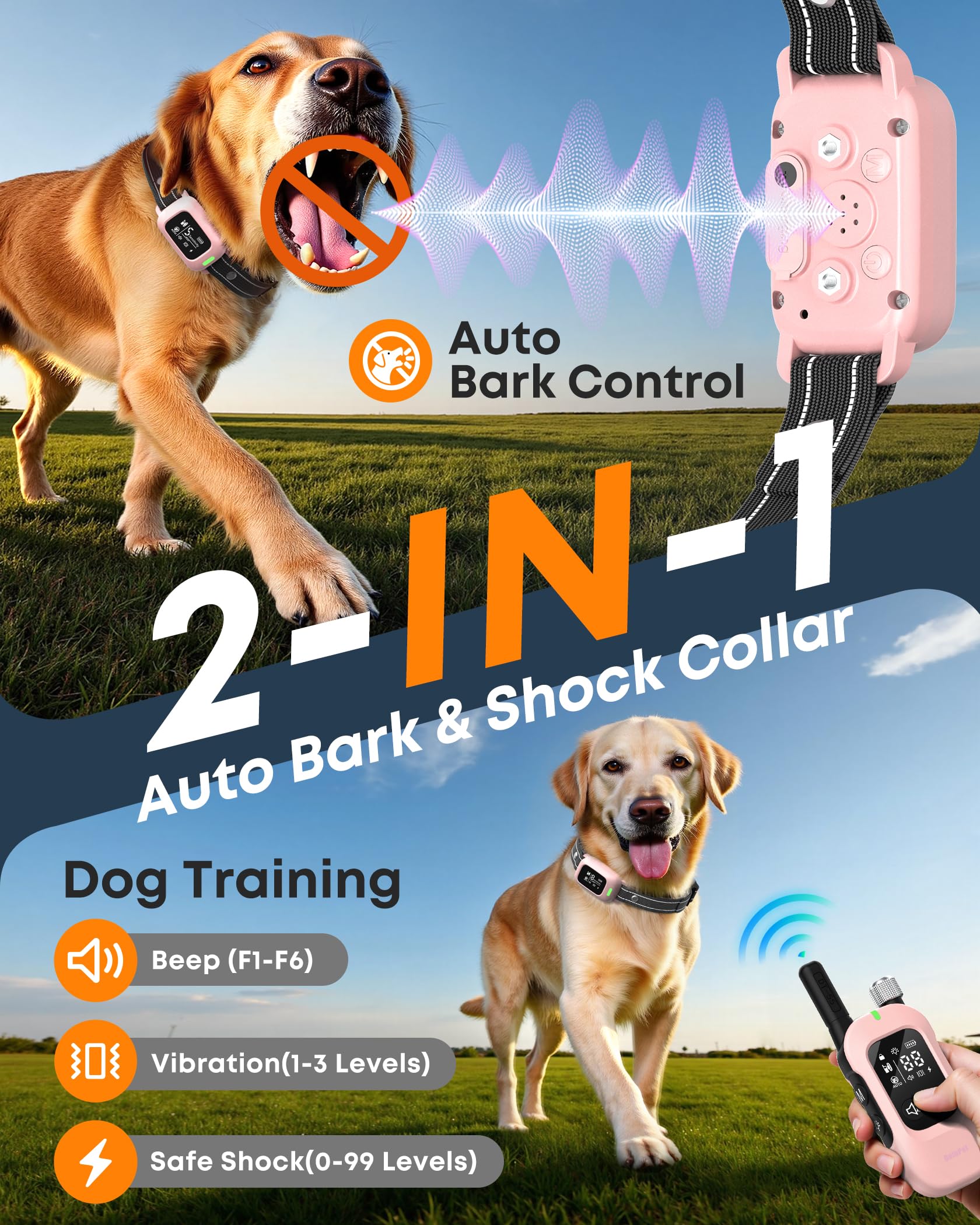 Delupet collar modos tres: opciones personalizables para cada perro.