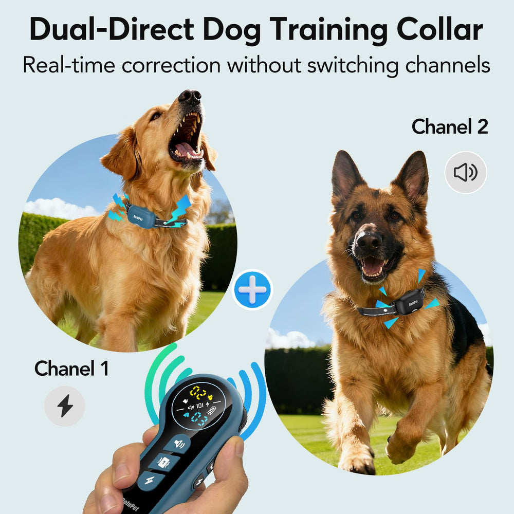 Delupet remoto para control simultáneo de dos perros.