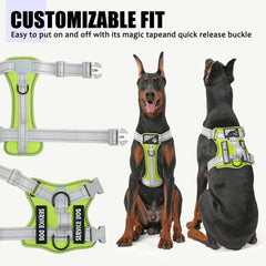 Demigreat arnés servicio perro con tres anillos de tracción