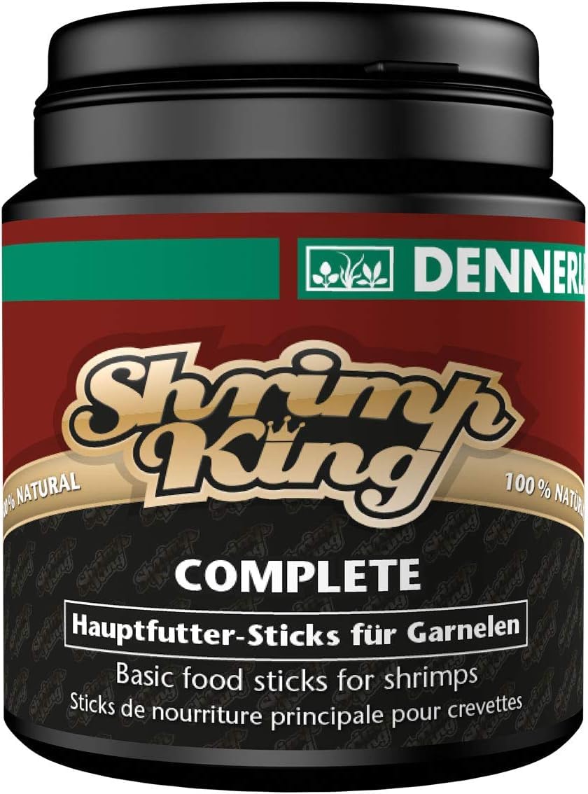 Palitos alimentarios Dennerle Shrimp King Complete para nutrición gradual y crecimiento sano.