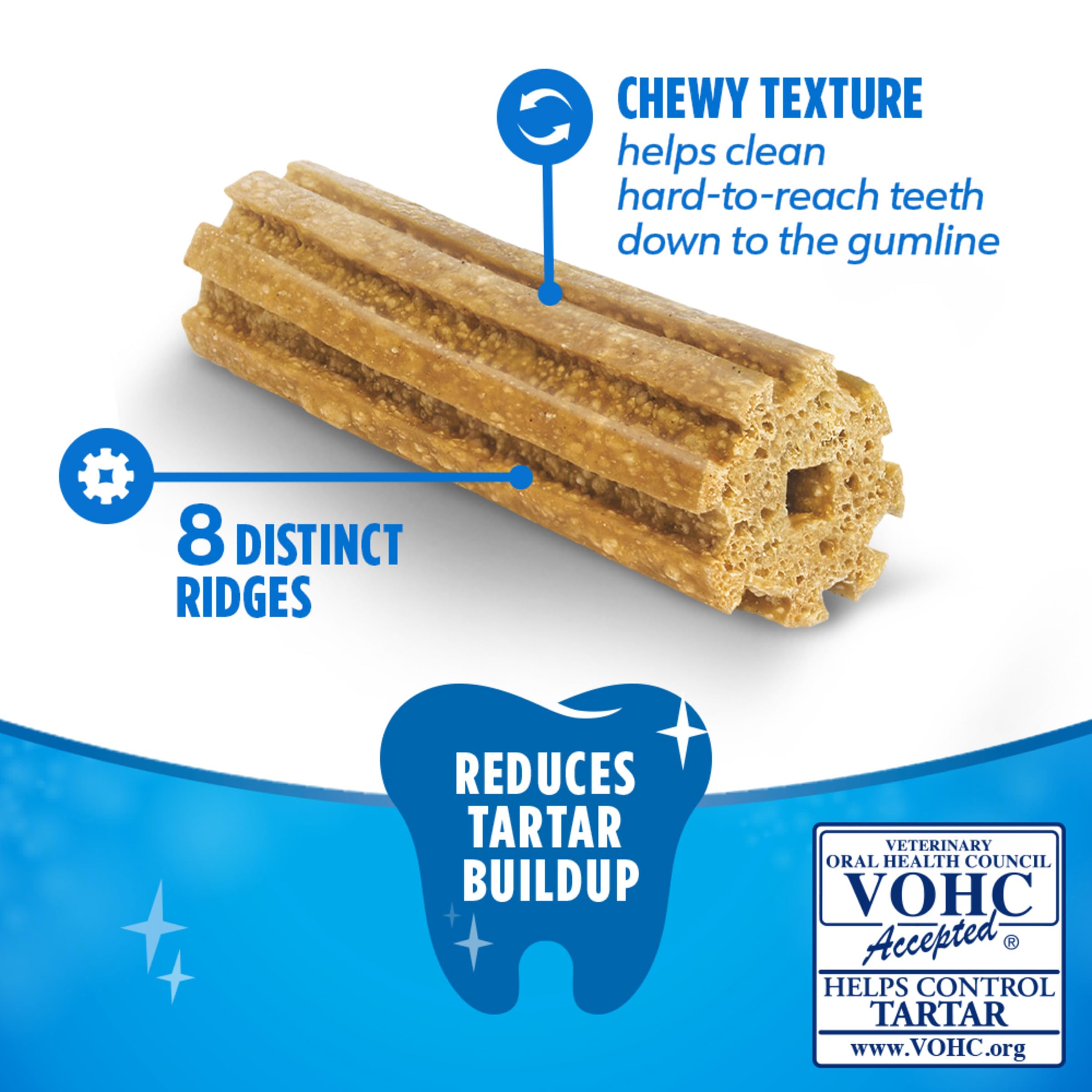 Dentalife premisos sabor pollo para perros, beneficios para la higiene dental.
