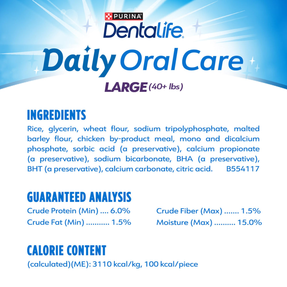 Textura masticable porosa que favorece la limpieza dental y de encías.