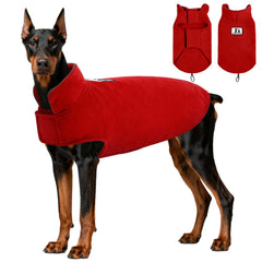 Chaleco reversible de DENTRUN para perro con viento, mantiene calor durante paseos.