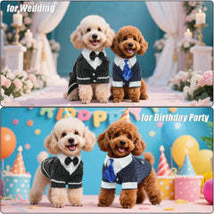 DENTRUN tuxedo-discos metálicos con cadena, detalle notable en la espalda.