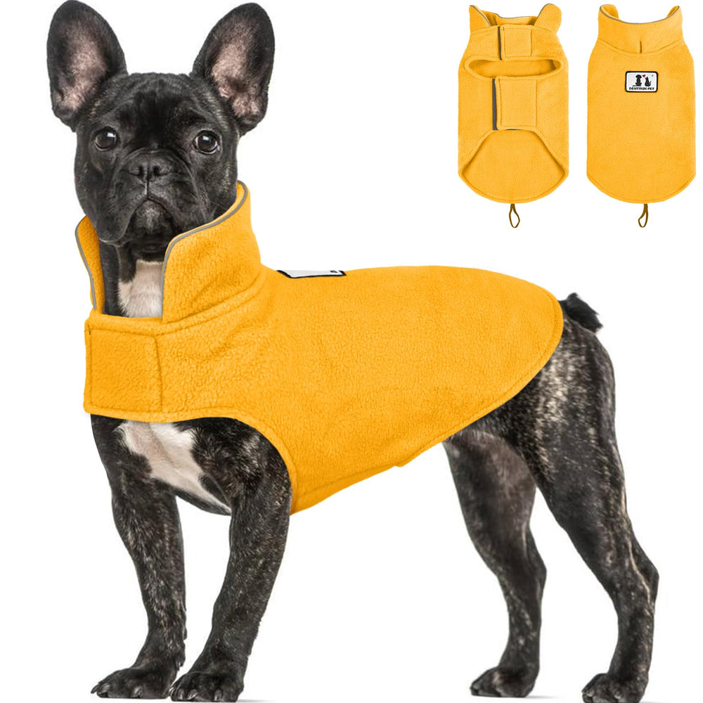 DENTRUN abrigo reversible con forro polar a prueba de viento para paseos fríos.