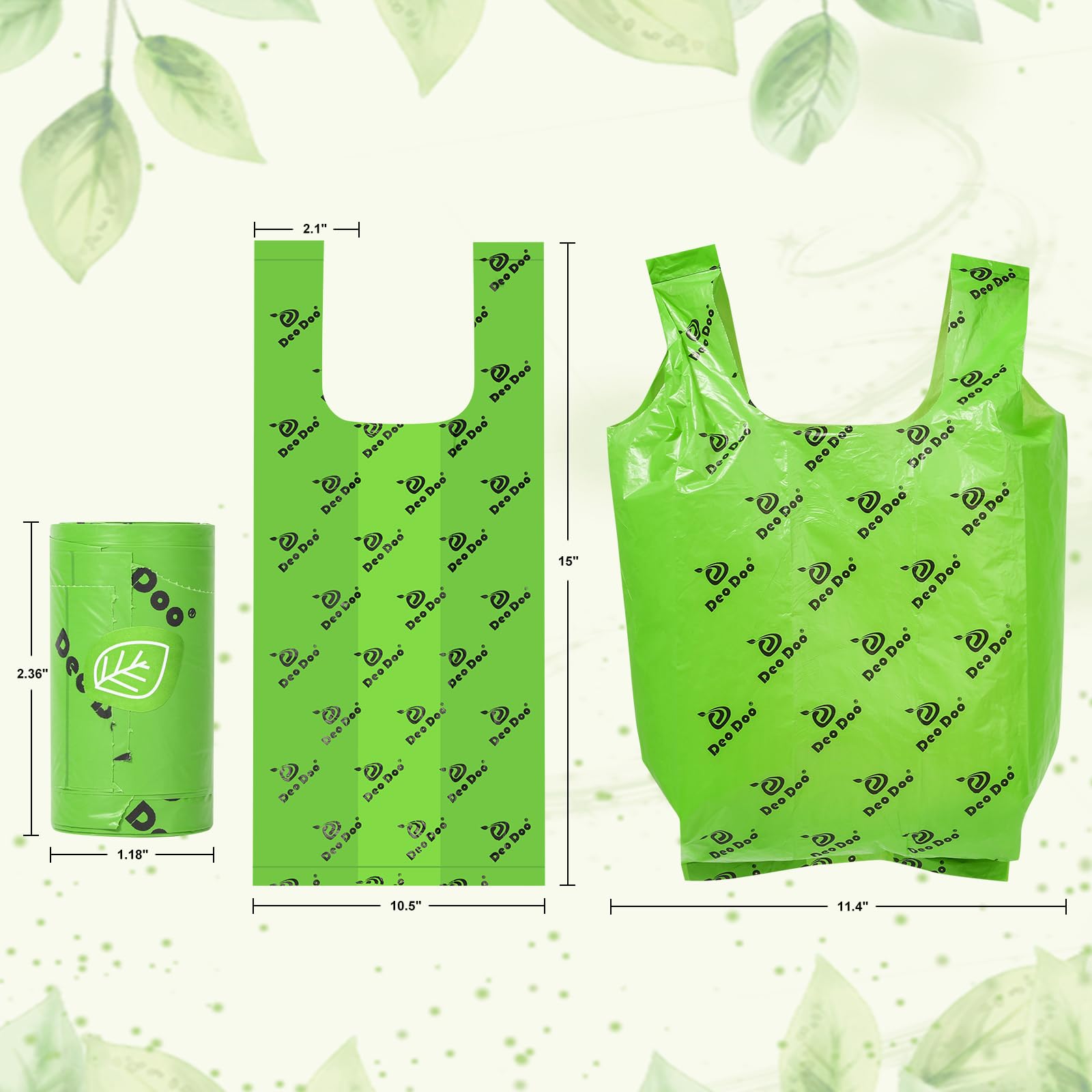 Bolsas resistentes 100% impermeables para recoger excrementos sin fugas.