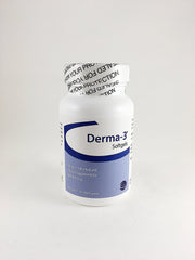 Derma-3 Softgels: botella dosificadora para el cuidado de piel y pelaje en razas medianas.