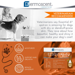 Dermoscent Essential 6 aplicacion-topica-sin-enjuague: fácil de aplicar directamente en la piel.