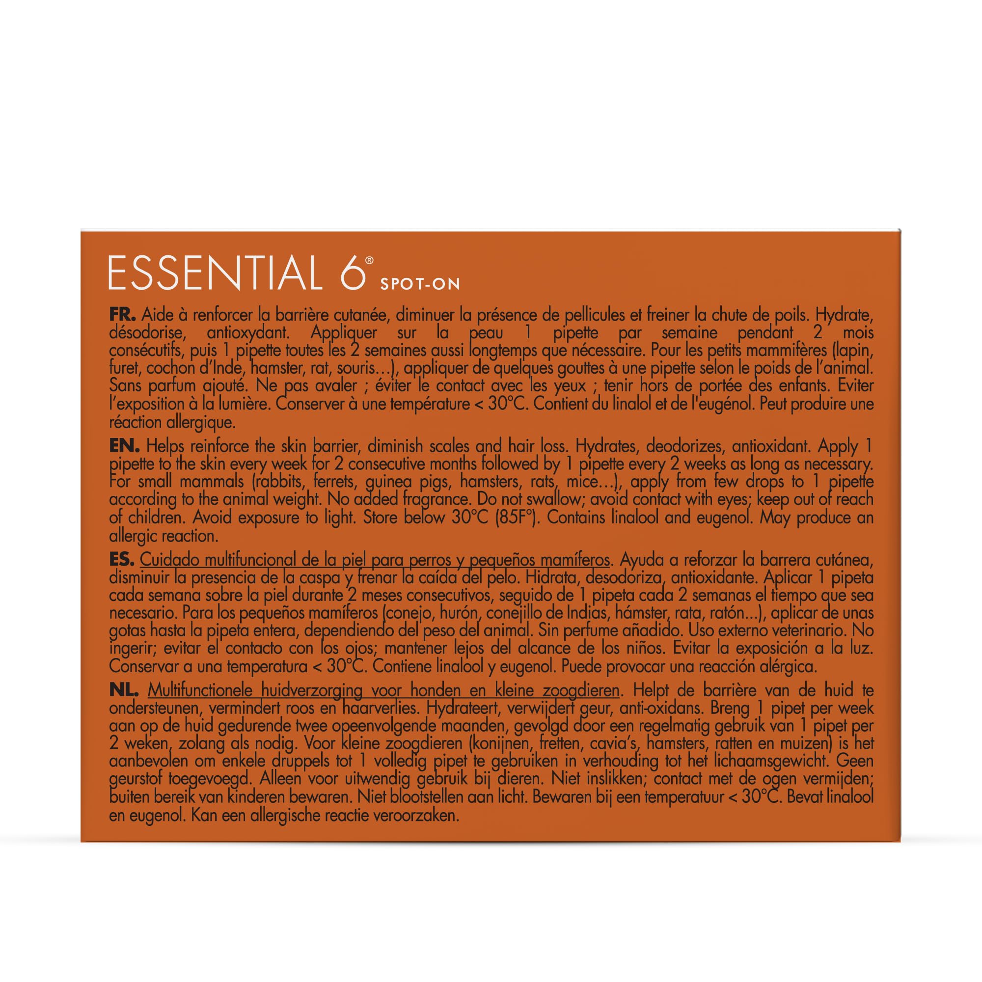 Dermoscent Essential 6, apto para perros y pequeños mamíferos 0-10 kg.