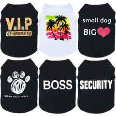 DERUILA camisetas para perros pequeños, estampados divertidos para paseos diarios