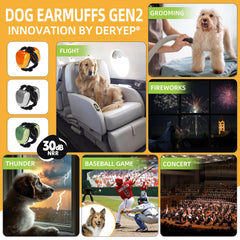 derYEP auriculares para perro 30db, reducen ruidos molestos durante entrenamientos