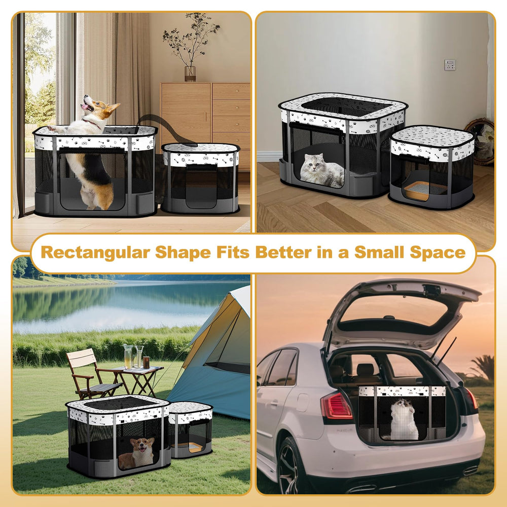 DESELL grandes dimensiones 32x24x22 pulgadas para gatos grandes o varios animales.