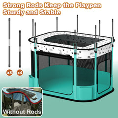 DESELL jaula portátil plegable con bolsa de transporte para viajar.