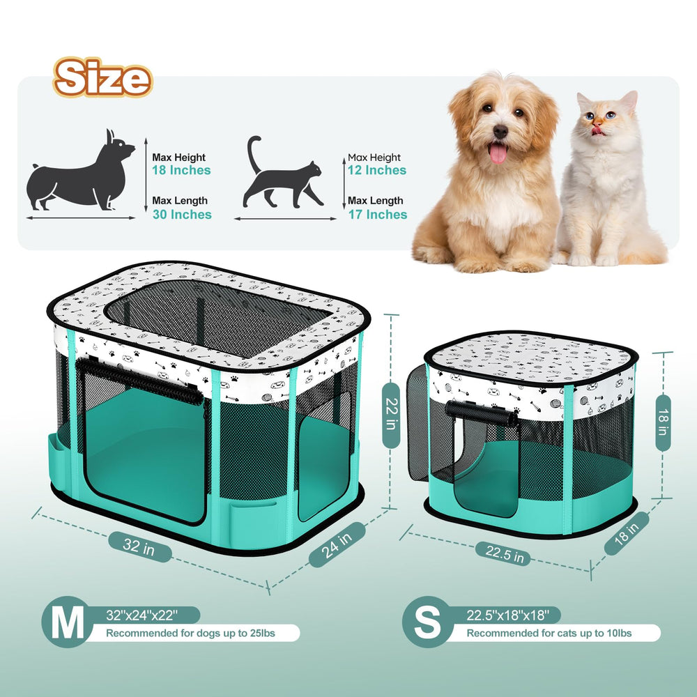 DESELL jaula apta para uso interior y exterior para mascotas.