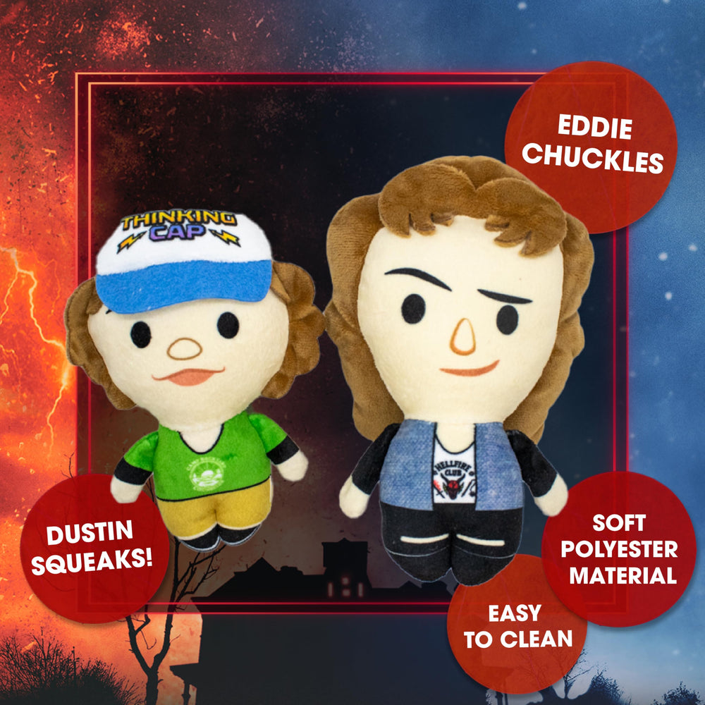 juguete peluche design LAB Stranger Things para perros con sonajero