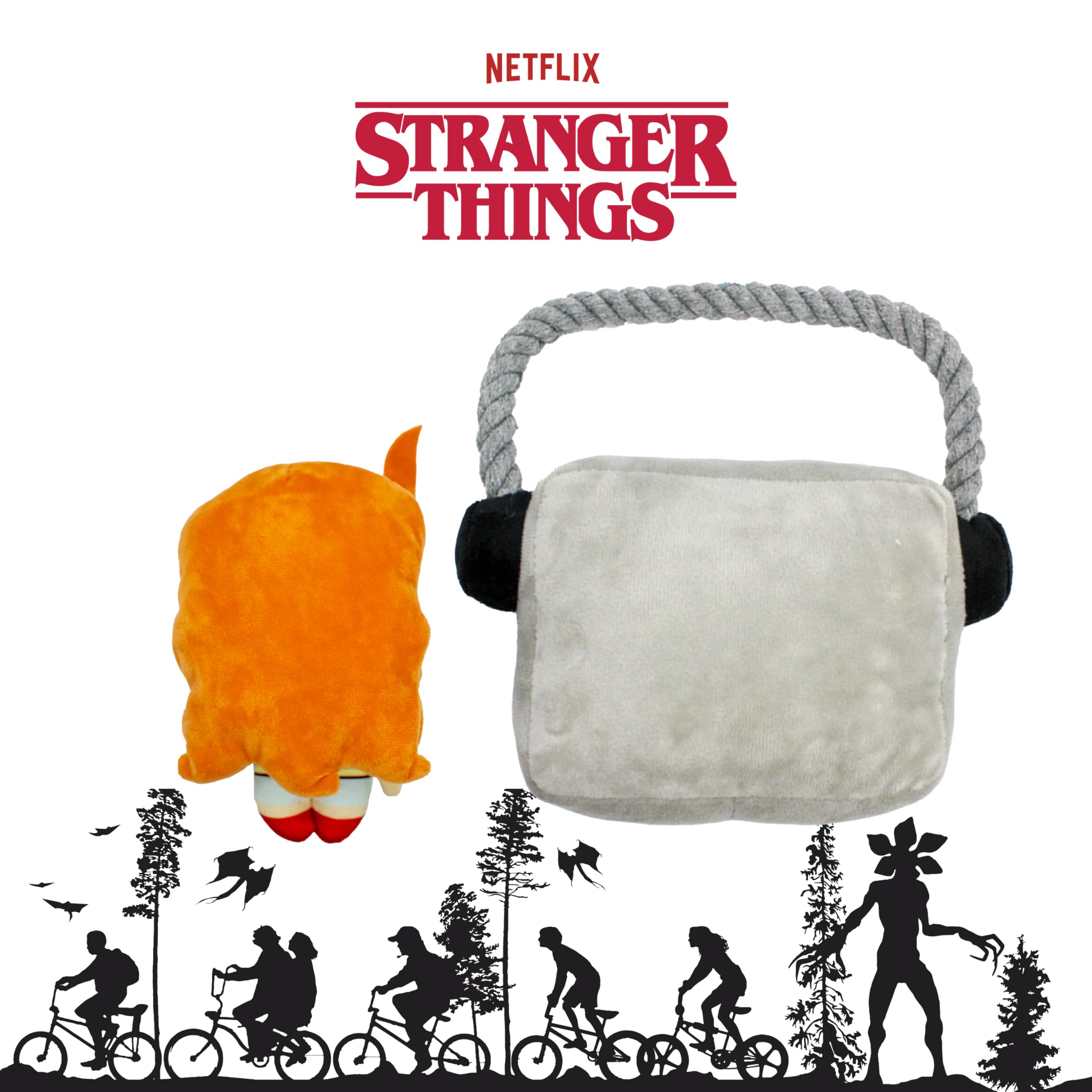 design LAB Stranger Things juego en interiores, juguete ligero para perros