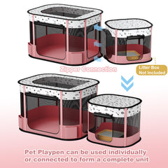 DESELL jaula plegable con bolsa de transporte para viajes y salidas.