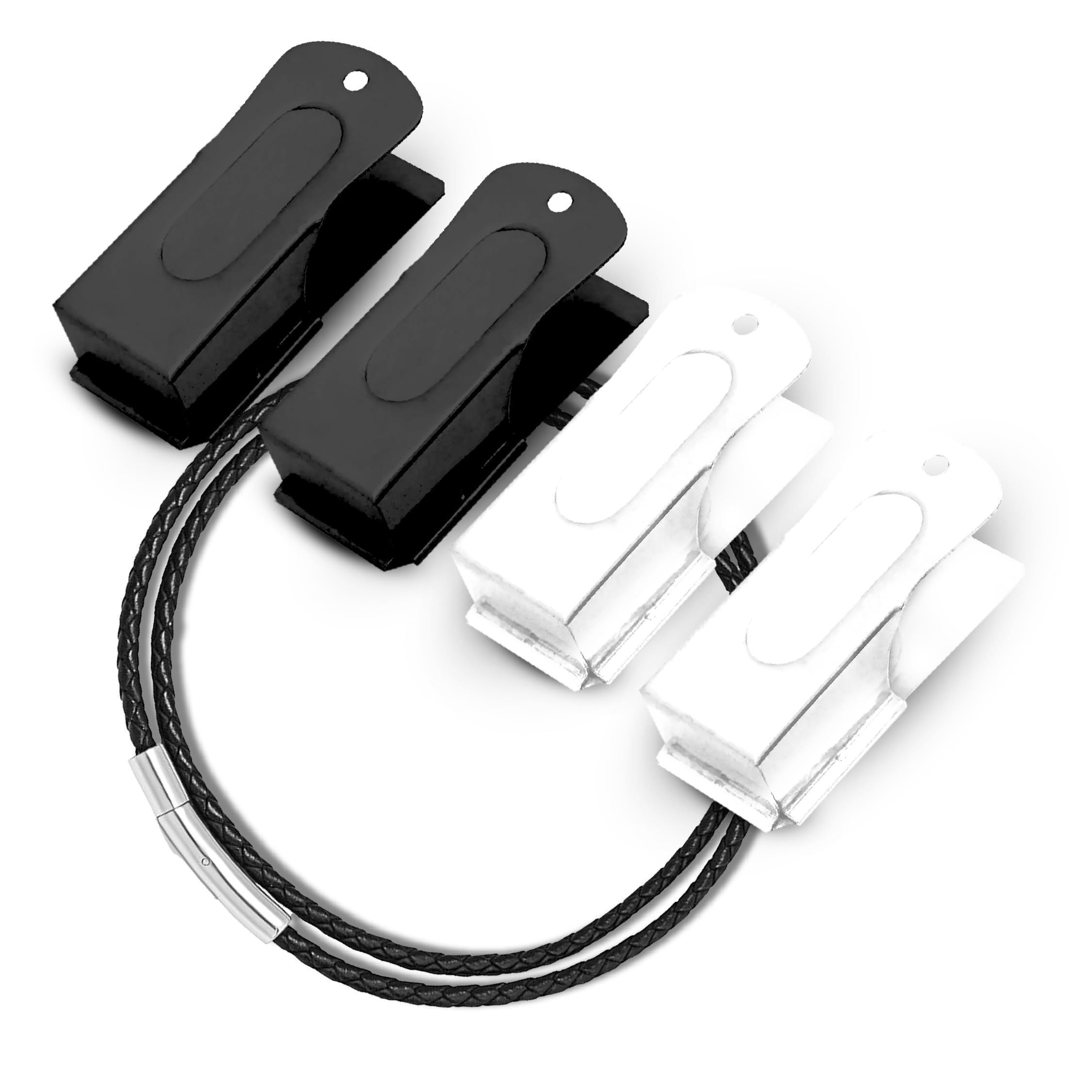 Devault Gear Clicker para perro con collar trenzado en primer plano