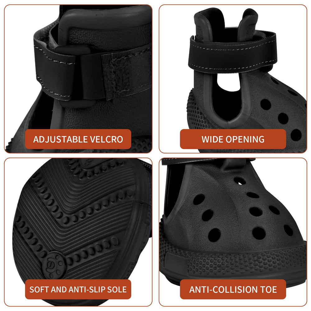 DEWVIE zapatos para perro, correa ajustable, ajuste cómodo y seguro.
