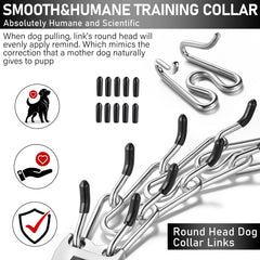 DEYACE collar acero inoxidable con borde redondeado para seguridad.