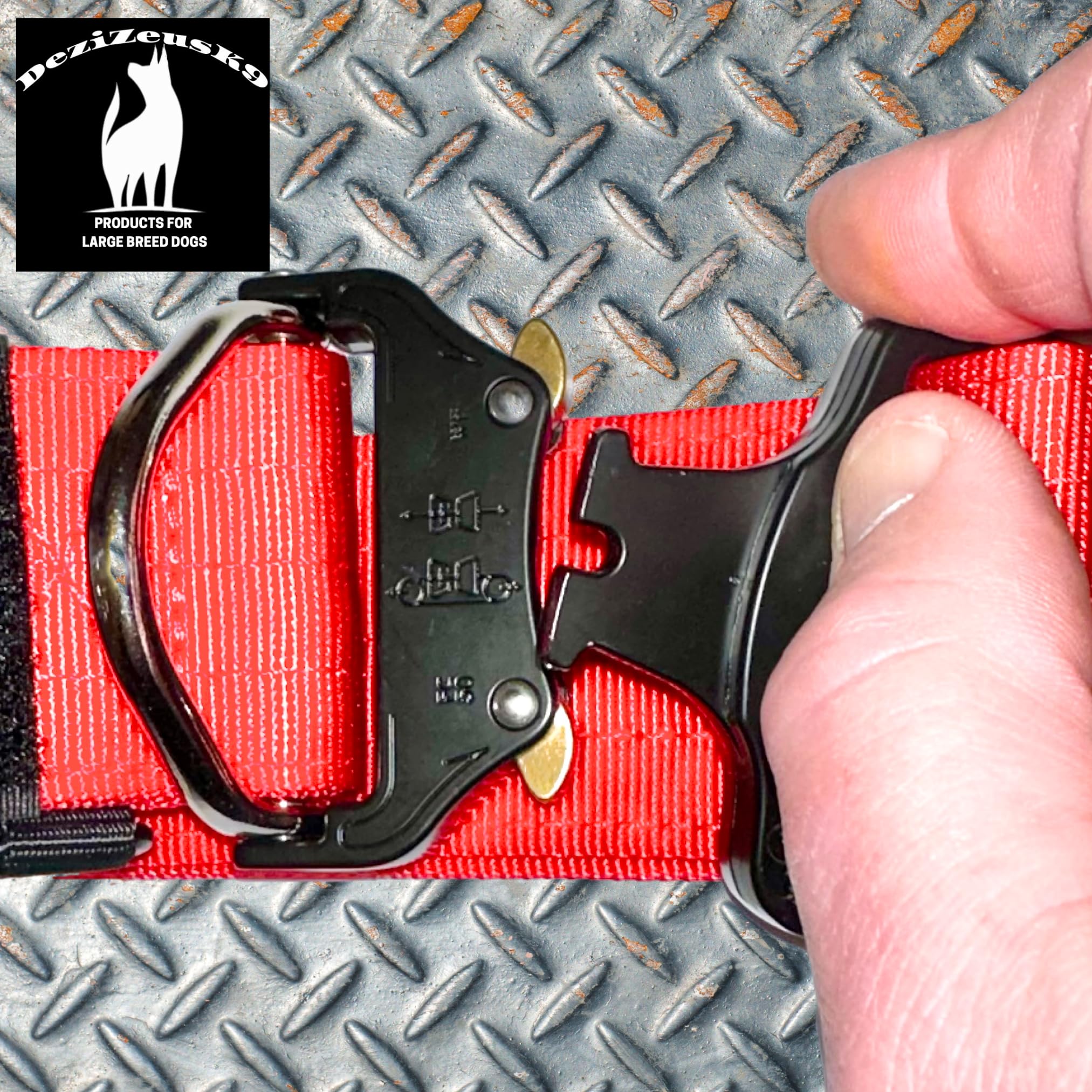 DEZIZEUSK9 collar nylon resistente para climas duros