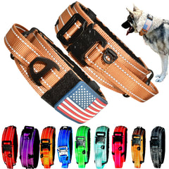 DEZIZEUSK9 collar táctico 2 pulgadas con asa de control para perro