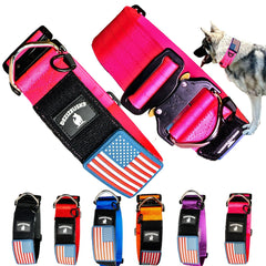 DEZIZEUSK9 collar táctico de 2 pulgadas con hebilla metálica, ideal para uso diario.