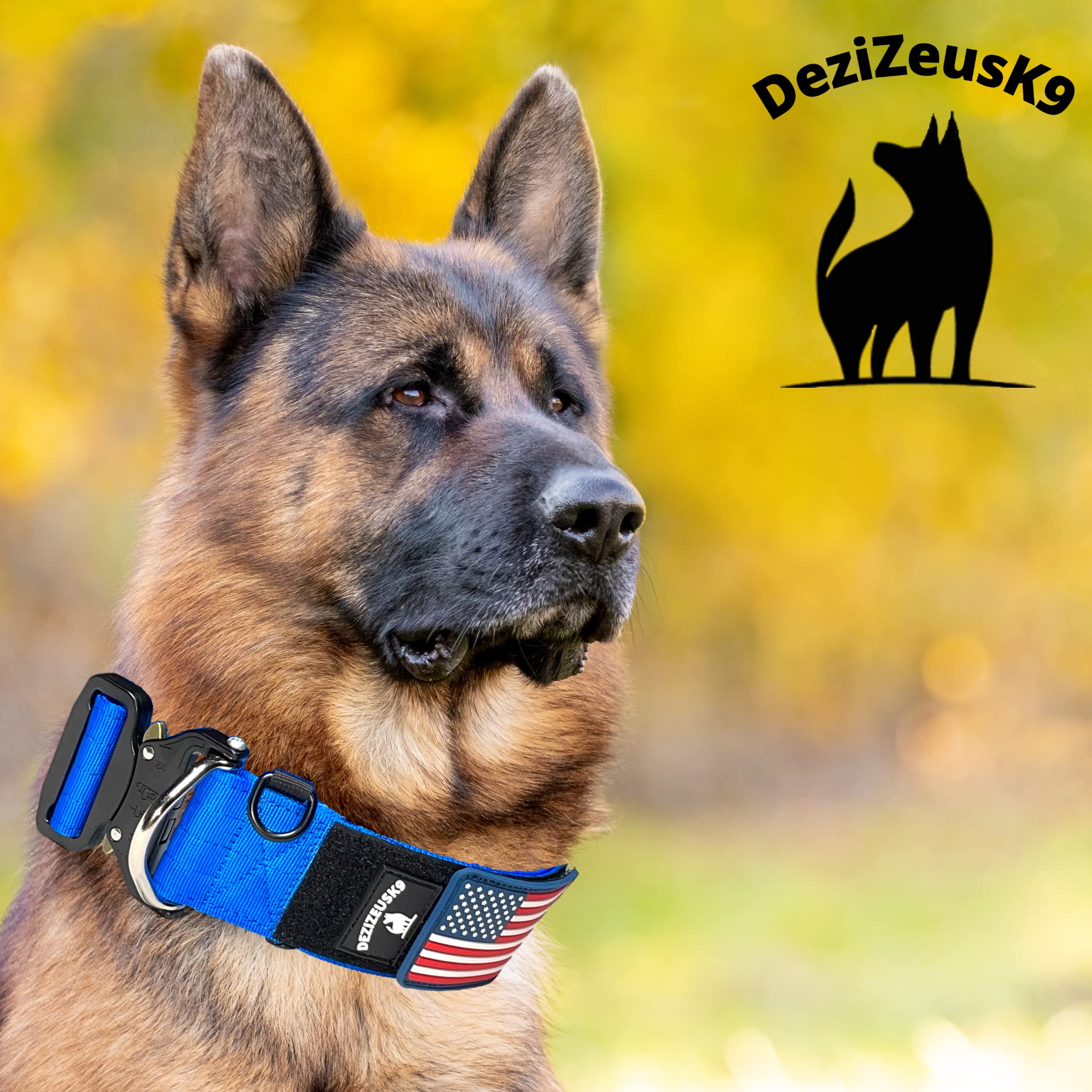 DEZIZEUSK9 uso exterior de collar tactico para perros de trabajo