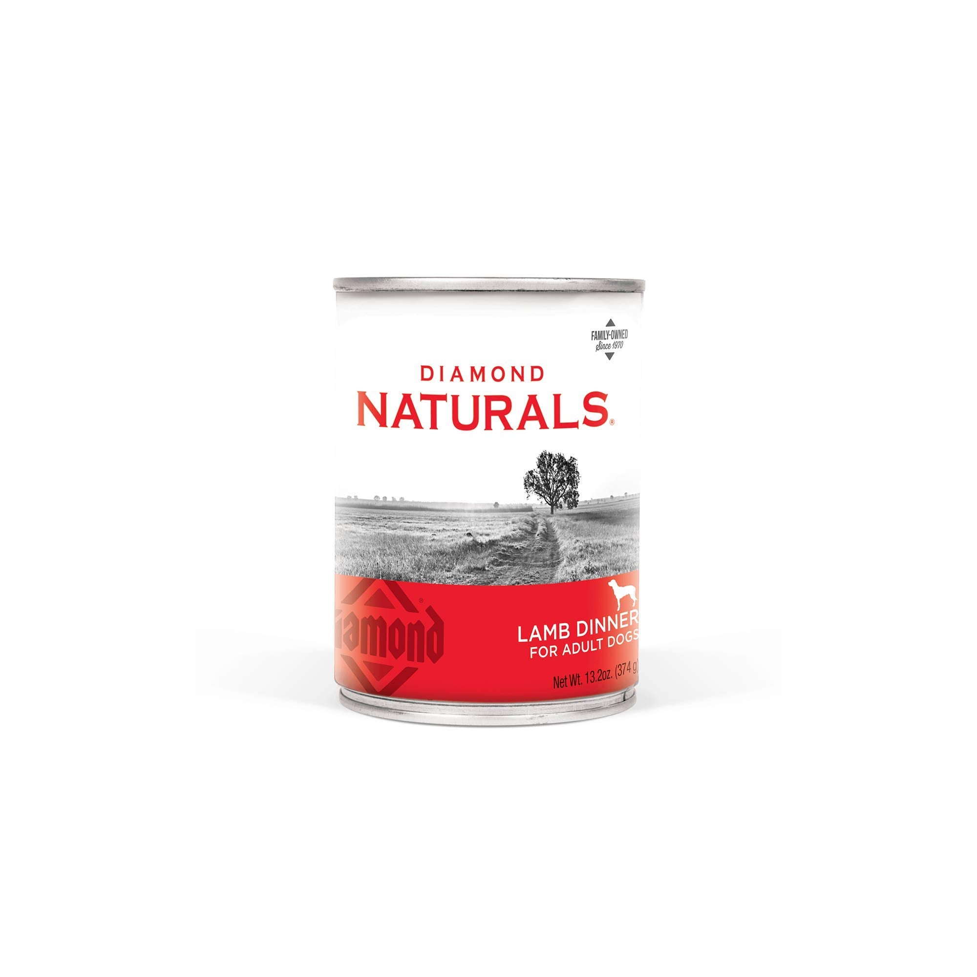 Diamond Naturals cordero: lata en 132 oz para perros activos con sabor natural