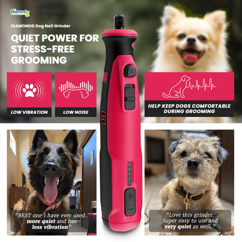 Diamondg Lima para perros con control de velocidad para uñas gruesas