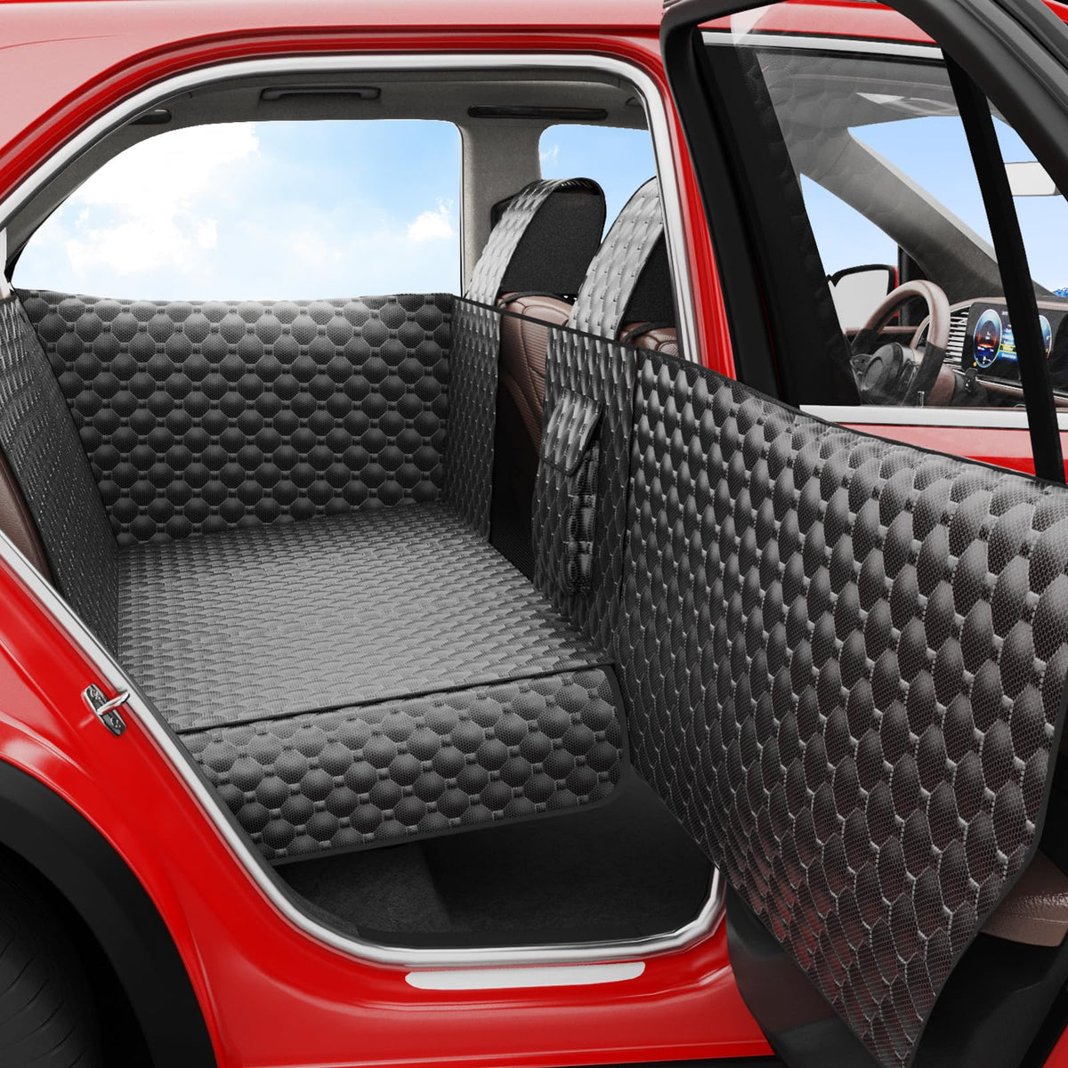 DIAMOOKY funda para asiento trasero, protección total para perros en viajes