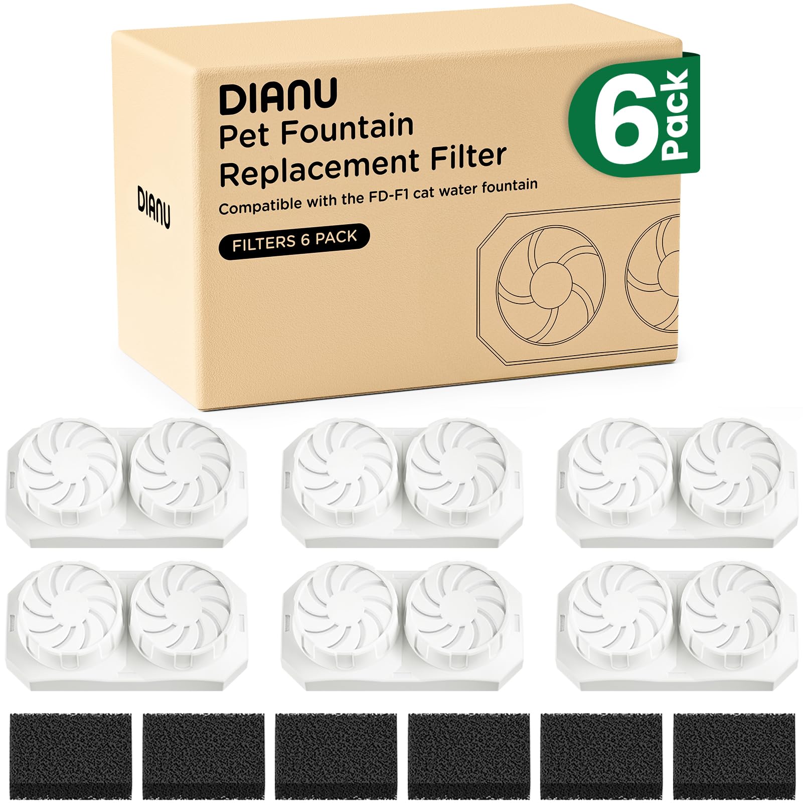 DIANU fuente de agua de acero inoxidable para mascotas, agua más fresca.