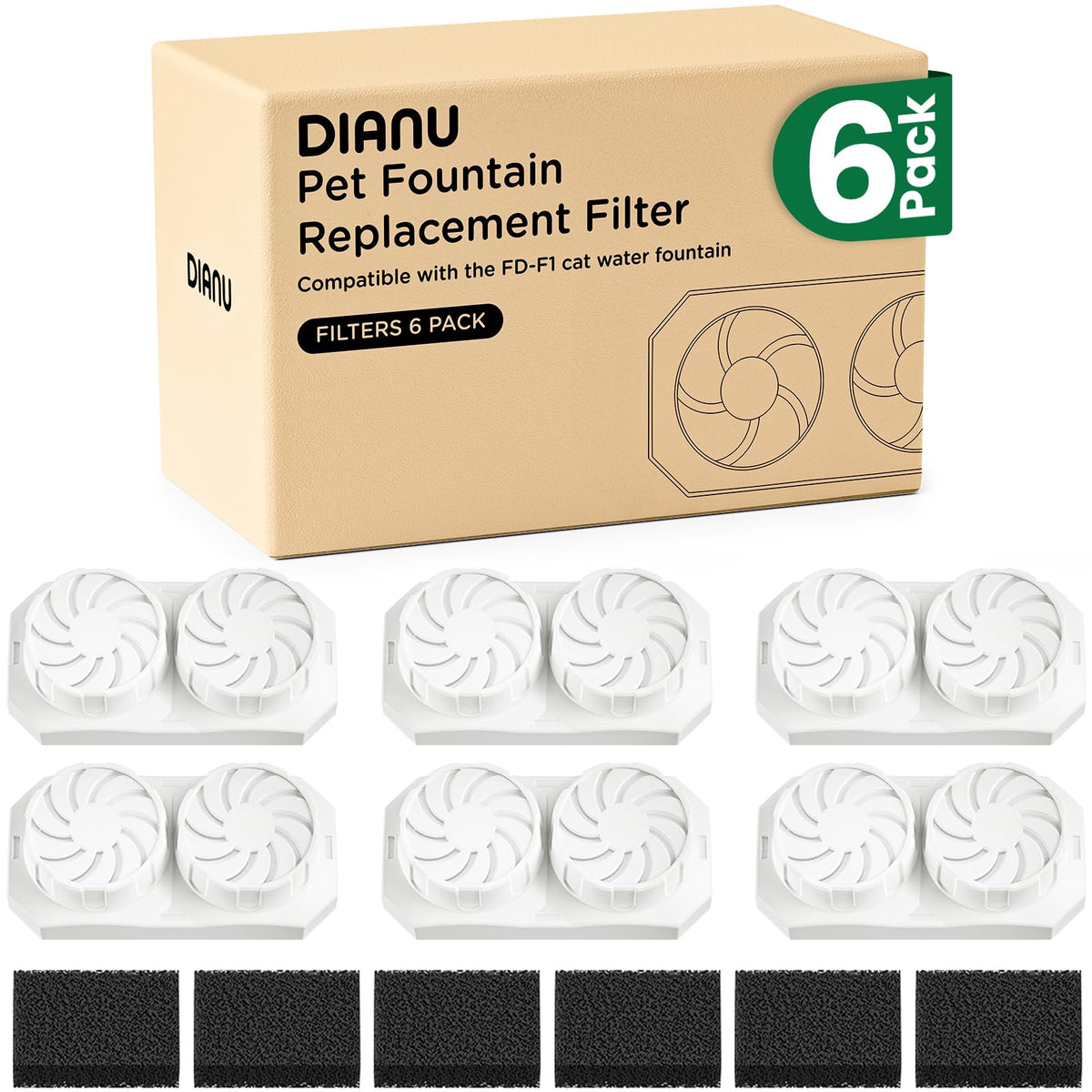 DIANU fuente de agua de acero inoxidable para mascotas, agua más fresca.