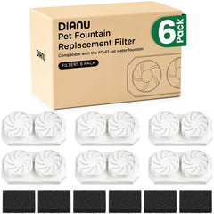 DIANU fuente de agua de acero inoxidable para mascotas, agua más fresca.