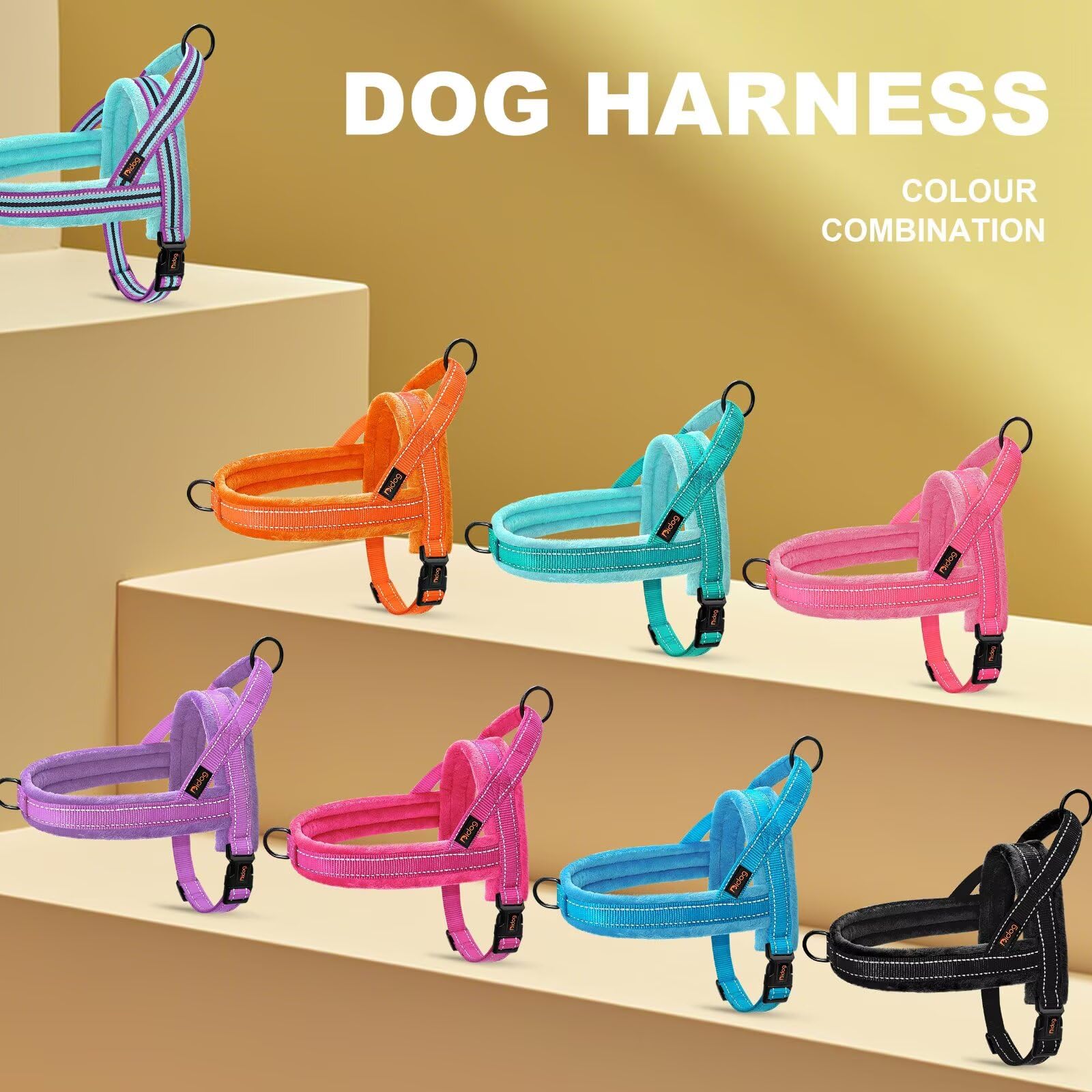 Didog arnés resistente de nailon; diseño duradero para viajes y paseo.
