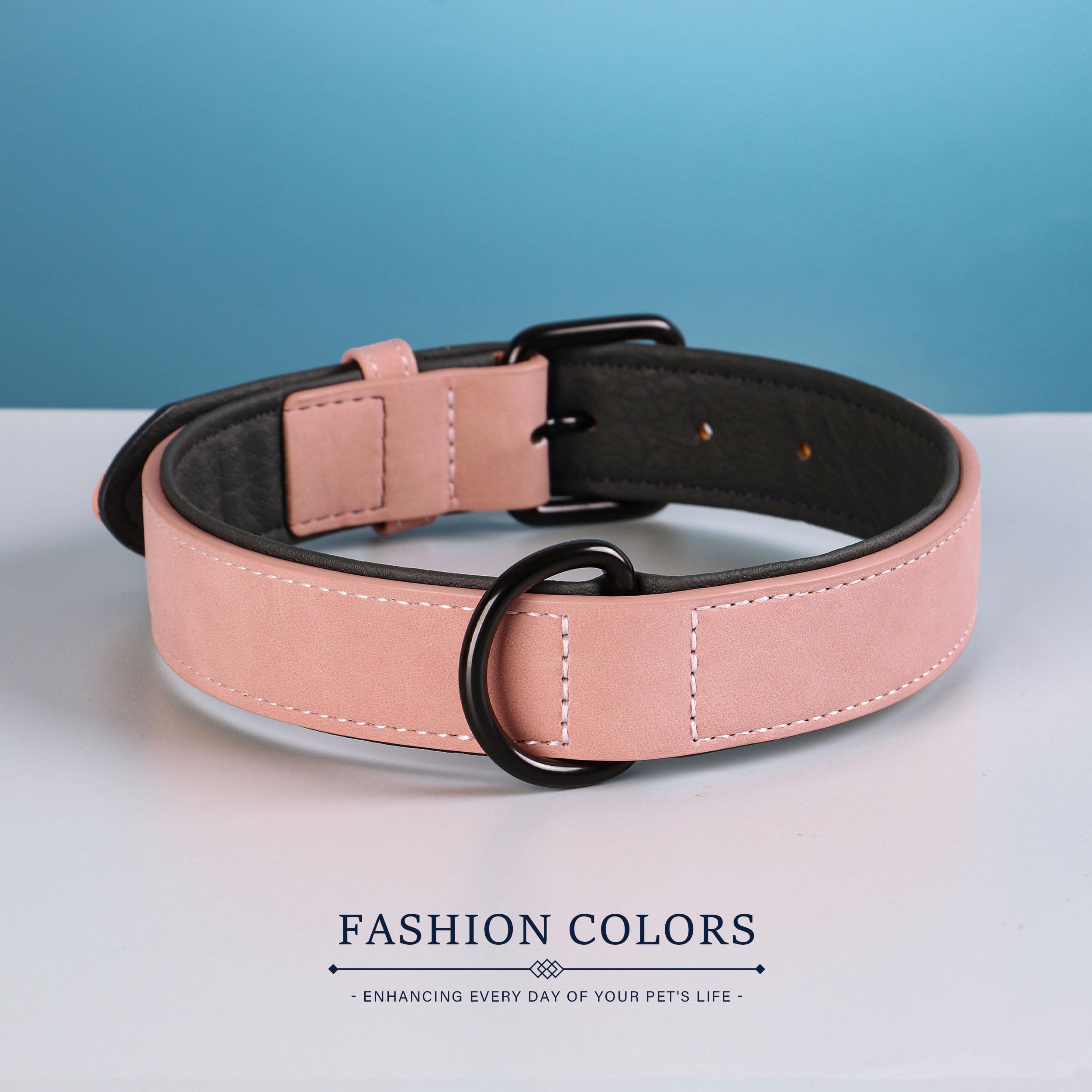 Didog collar rosa para uso diario y estilo.