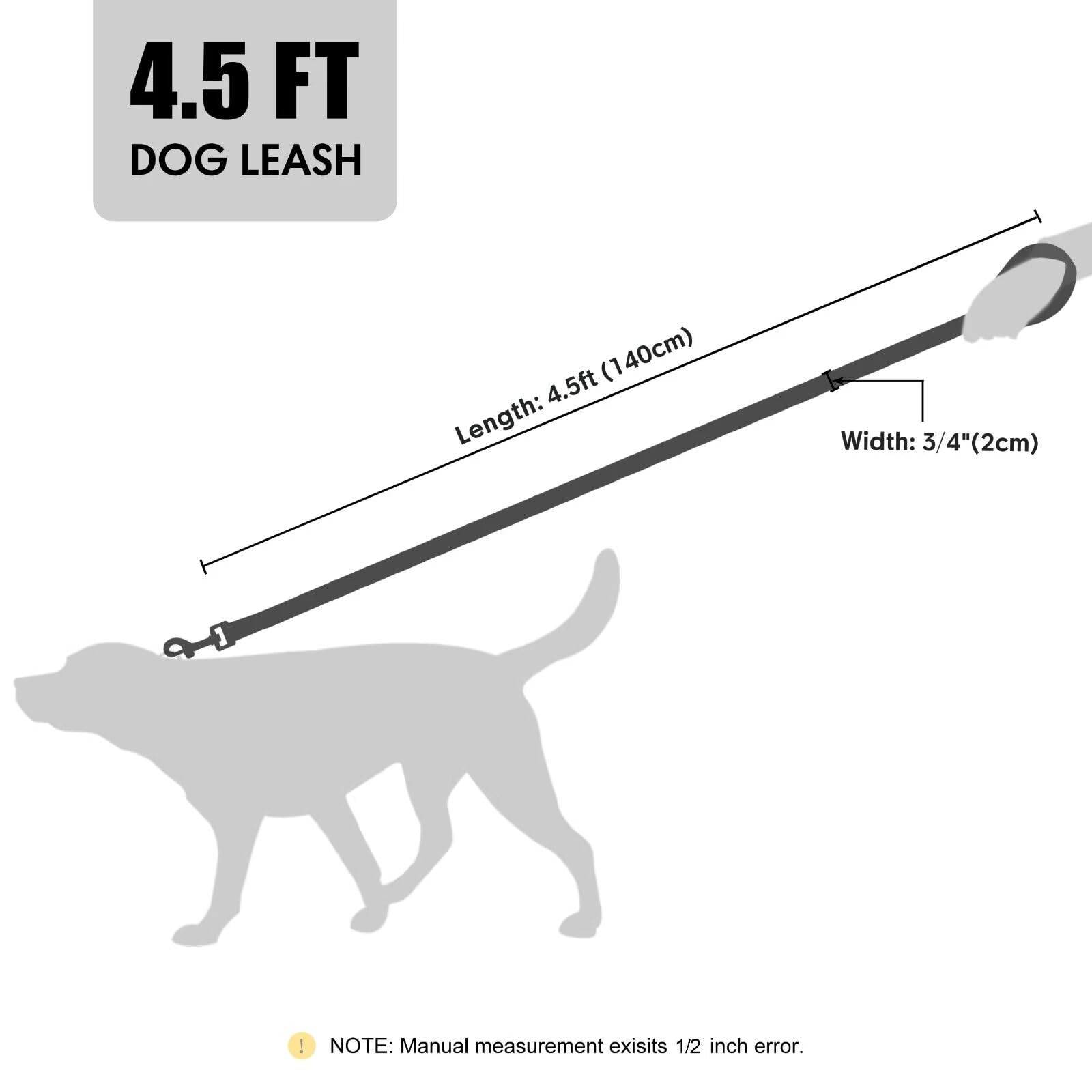 Didog correa piel PU, manejo cómodo, reduce tirones.