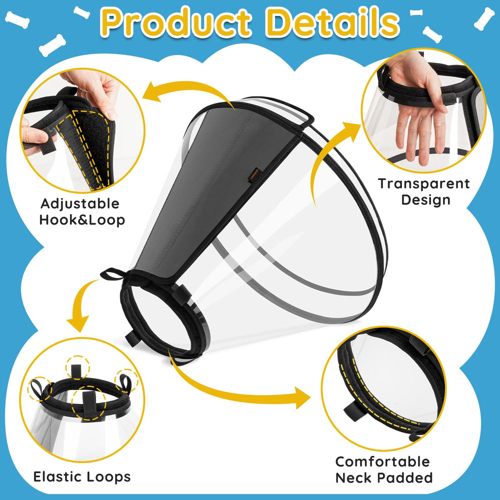 Didopet collar para perro con anillos elásticos en cuello, seguridad antiescape.